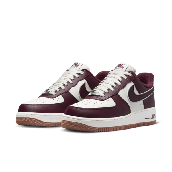 NIKE AIR FORCE 1 07 LV8 酒紅 白 休閒鞋 男鞋 運動 穿搭 DQ7659-102