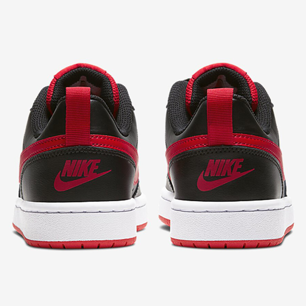 Nike COURT BOROUGH LOW 2 GS 女鞋 大童 休閒 皮革 黑紅【運動世界】BQ5448-007 product thumbnail 6