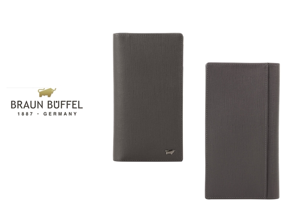 【全新品公司貨】BRAUN BUFFEL 戰神系列 真皮壓紋附拉鍊長夾 【寧寧小舖/台中30年老店】BF378-631-1 product thumbnail 3