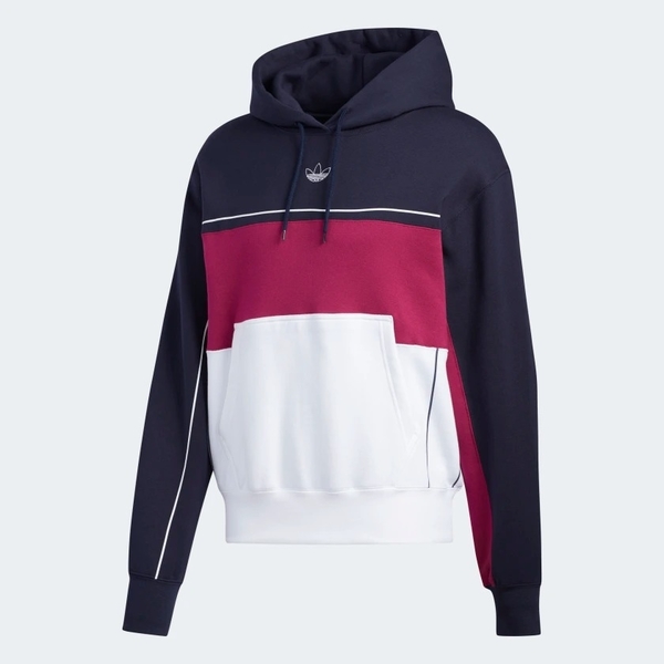 ADIDAS RIVALRY HOODIE 男裝 長袖 帽T 休閒 拼接 袋鼠口袋 保暖 舒適 藍 紫 白【運動世界】ED5467