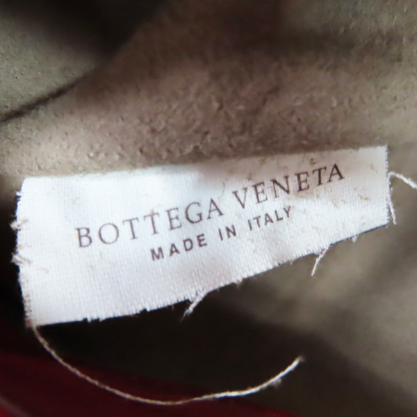 【二手名牌BRAND OFF】BOTTEGA VENETA BV 寶緹嘉 紅色 羊皮 編織 肩背包 (開口處皮革破損) product thumbnail 7