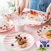 可愛盤子早餐套裝菜盤家用餐盤卡通創意陶瓷碟子餐具【古怪舍】