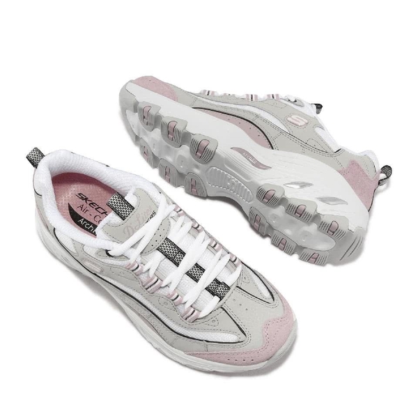 SKECHERS Arch Fit D Lites-Lucid Dreams 女 灰粉紅 足弓支撐 女健走 149805LGLV【KAORACER】 product thumbnail 4