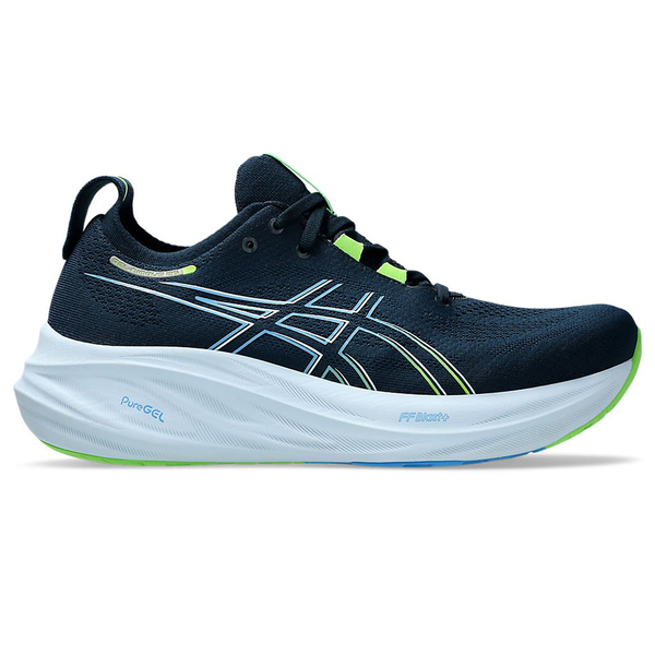 Asics 亞瑟士 男鞋 慢跑鞋 寬楦 GEL-NIMBUS 26 (2E) 藍綠【運動世界】1011B795-400 product thumbnail 2