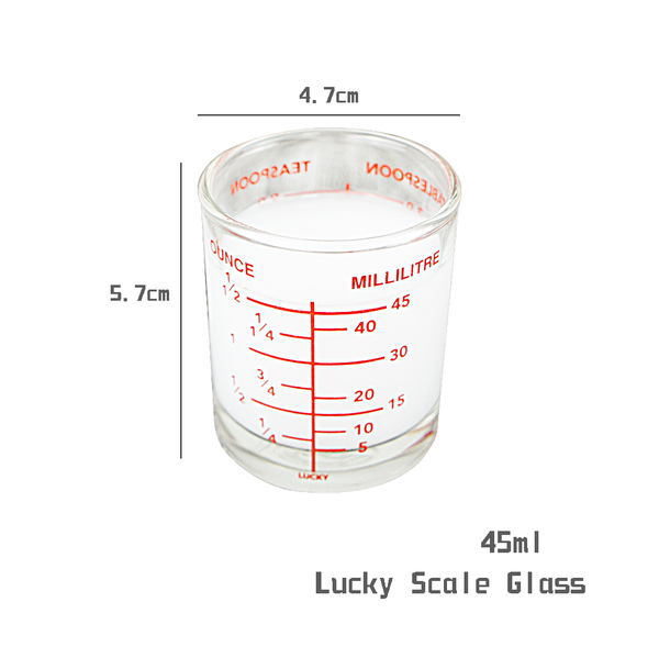 【泰國 LUCKYGLASS】Lucky Scale Glass 刻度杯 刻度玻璃杯 量杯 盎司杯 濃縮杯 SHOT杯 45ml product thumbnail 9