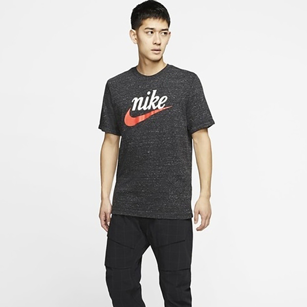 【五折出清】Nike Sportswear HERITAGE 男裝 短袖 短T 休閒 草寫 棉質 雪花 黑 【運動世界】CK2382-010 product thumbnail 3