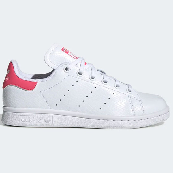 ADIDAS STAN SMITH 童鞋 大童 女鞋 休閒 史密斯 經典 皮革 白 粉【運動世界】EE7573