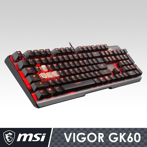 【南紡購物中心】MSI微星 Vigor GK60 CL TC 電競鍵盤