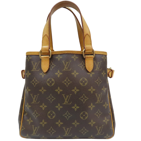 【二手名牌BRAND OFF】LOUIS VUITTON LV 路易威登 棕色 原花 PVC塗層帆布 Batignolles 手提包 M51156