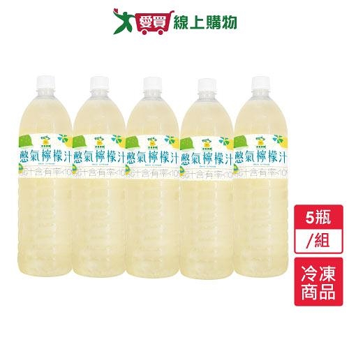 憋氣檸檬憋氣檸檬汁5瓶/組(600ml) 【愛買冷凍】
