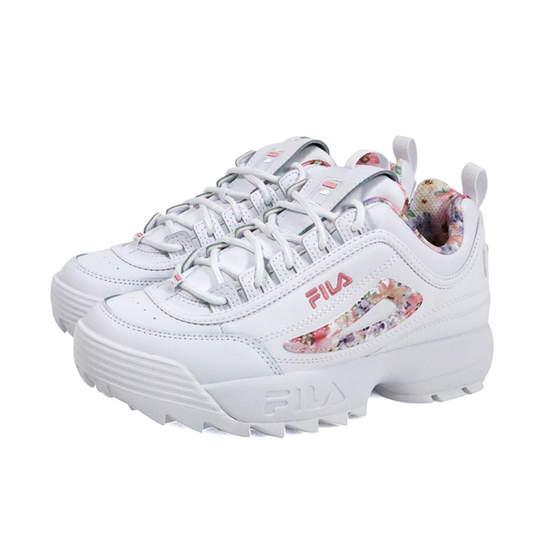 FILA DISRUPTOR II FLOWER 運動鞋 老爹鞋 女鞋 白/碎花 5-C111Y-155 no335