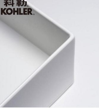【麗室衛浴】美國KOHLER K-90011T-0 活動促銷MICA系列 方形薄邊檯上盆 393*H158mm product thumbnail 4