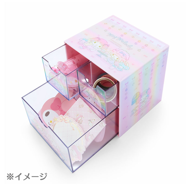 asdfkitty*庫洛米鐳射彩虹桌上型抽屜式收納盒/置物盒-日本正版商品 product thumbnail 7