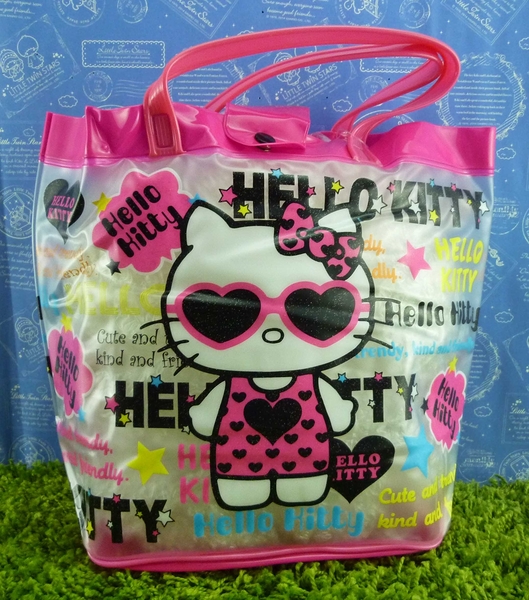 【震撼精品百貨】Hello Kitty 凱蒂貓~防水側背包~墨鏡【共1款】