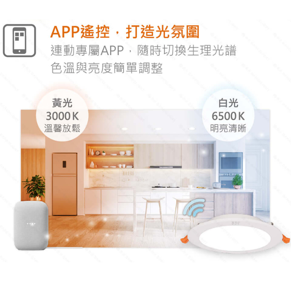 免運【燈王的店】舞光 Ai智慧吸頂燈 30W 語音 壁控 APP多種控制方式 調光調色 LED-CES30-TWM product thumbnail 7