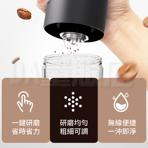 咖啡豆磨豆機 電動磨豆機 咖啡研磨機 USB充電 粗細可調 咖啡豆 研磨機 磨豆機 product thumbnail 4