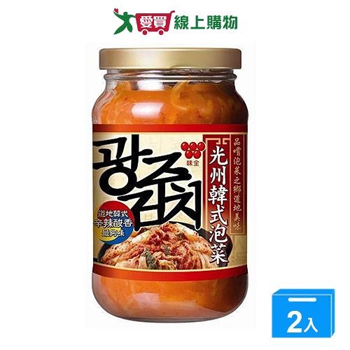 味全 光州韓式泡菜(350G)【兩入組】【愛買】