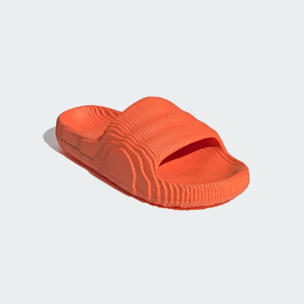 Adidas Adilette 22 男女 拖鞋 運動 休閒 波浪紋 舒適 穿搭 橘色 IF3660 product thumbnail 4