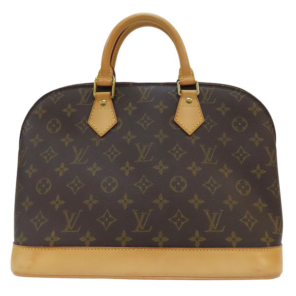 【二手名牌BRAND OFF】LOUIS VUITTON LV 路易威登 棕色 原花 PVC塗層帆布 Alma PM 手提包 M51130