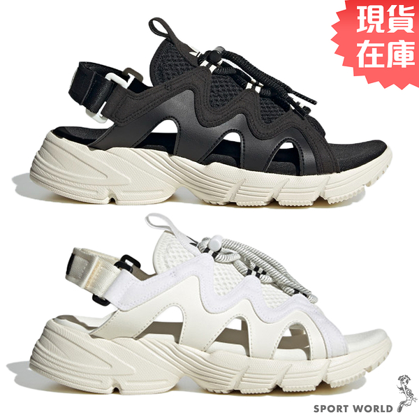 Adidas 女鞋 涼鞋 ASTIR 白/黑【運動世界】HP2185/HP9569