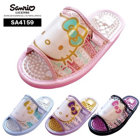 【震撼精品百貨】凱蒂貓_Hello Kitty~日本三麗鷗凱蒂貓按摩鞋(幾何)-粉/藍/紫/黑紫/黑金【共五色】