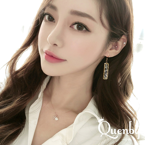 Quenby 送禮 母親節 韓系平價飾品 925純銀 網美最愛獨特簡約設計感耳環/耳針