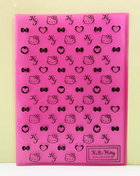 【震撼精品百貨】Hello Kitty 凱蒂貓~三麗鷗 KITTY 日本A4文件夾/板-桃紅#96612