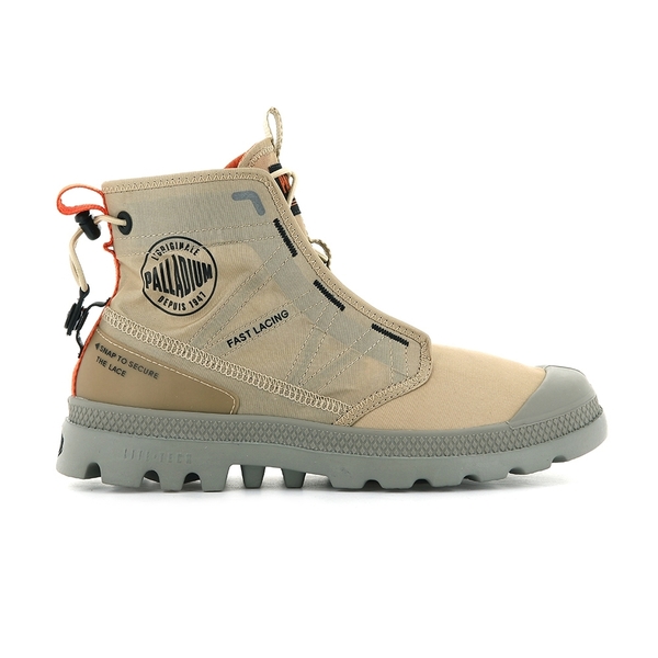 PALLADIUM PAMPA TRAVEL LITE 卡其 男女款 高筒 抓皺 抽繩 輕量 靴子 77039274