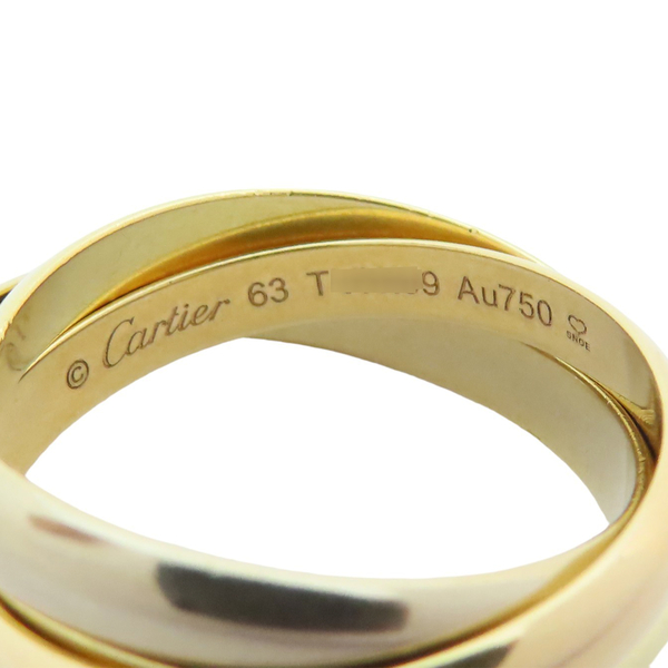 【二手名牌BRAND OFF】Cartier 卡地亞 Trinity系列 18K 三色金 三環戒 #63 B4052763 product thumbnail 3