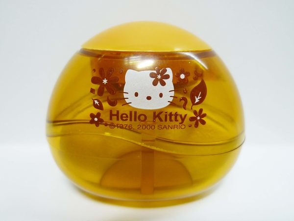 【震撼精品百貨】Hello Kitty 凱蒂貓~立體圓球形修指甲磨指甲挫刀修甲片拋光組『橘黃』