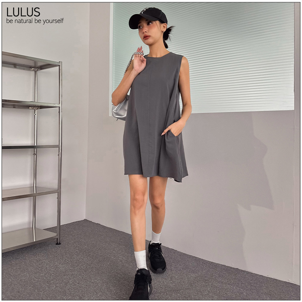 LULUS/簡約傘擺無袖短洋裝４色【A02240044】 product thumbnail 3