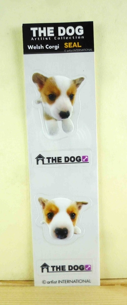 【震撼精品百貨】新大頭狗_The Dog~透明細長貼紙-柯基 product thumbnail 2