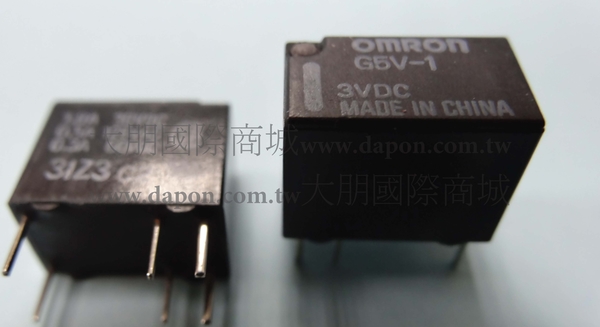 ＊大朋電子商城＊OMRON G5V-1-3VDC 繼電器Relay(5入)
