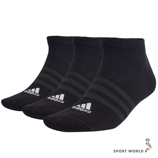 Adidas 襪子 短襪 3入組 白/黑/黑白灰【運動世界】HT3469/IC1336/IC1337 product thumbnail 4