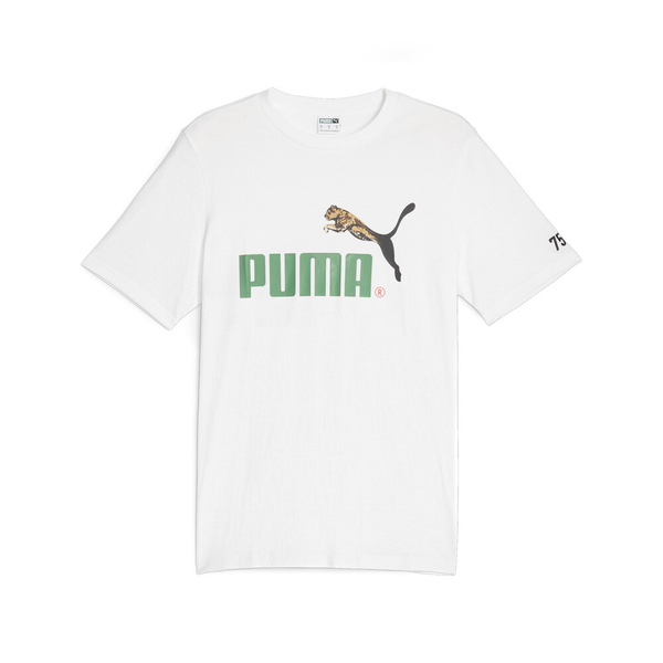 PUMA 短T 流行系列 NO.1 白綠 75周年 短袖 T恤 中性 62218202 product thumbnail 2