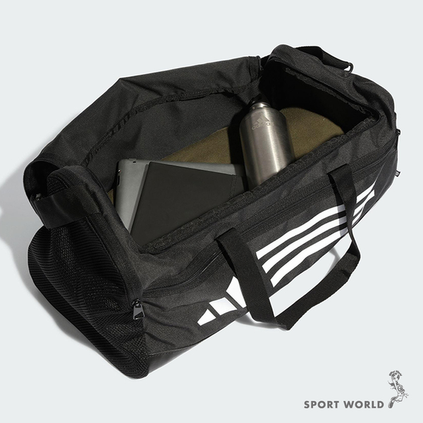 Adidas 旅行包 健身包 三條線 黑【運動世界】HT4749 product thumbnail 5