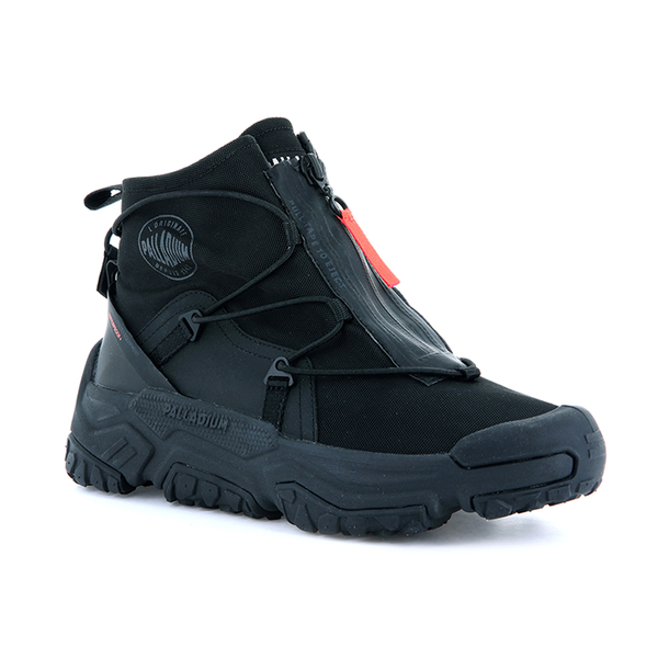 PALLADIUM OFF-GRID HI ZIP WP+ 防水 輪胎鞋 襪套 高筒 拉鍊 黑 77169010 軍靴 男女鞋 product thumbnail 5