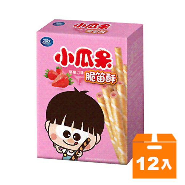 可口 小瓜呆 脆笛酥-草莓口味 65g (12盒)/箱