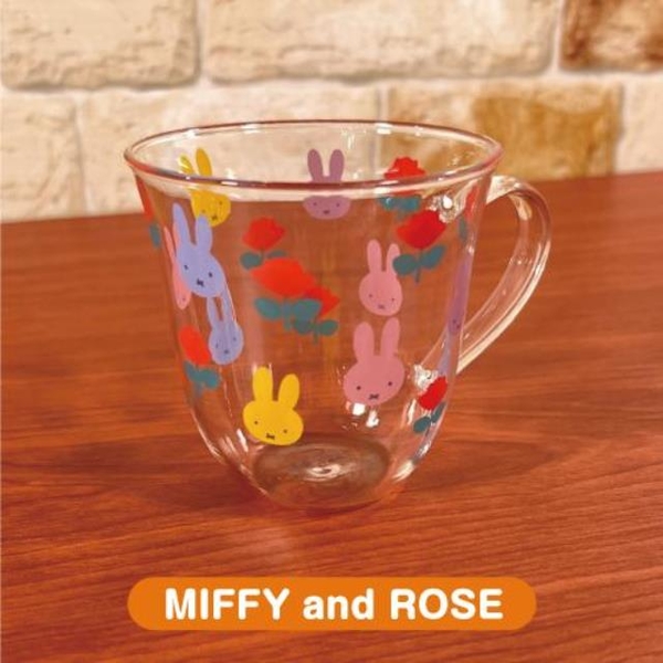 小禮堂 Miffy 米飛兔 耐熱玻璃杯 (彩色大臉款) product thumbnail 2