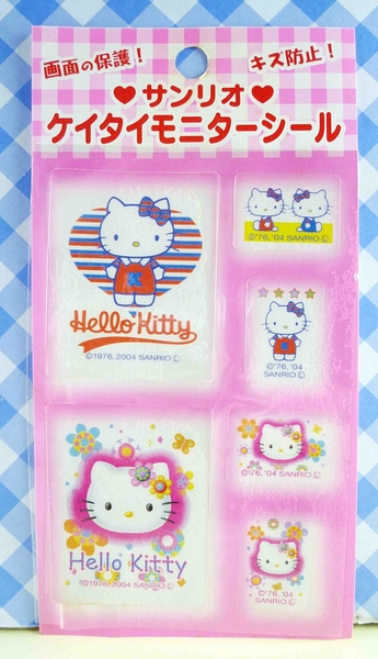 【震撼精品百貨】Hello Kitty 凱蒂貓~KITTY貼紙-螢幕貼紙-花花站立