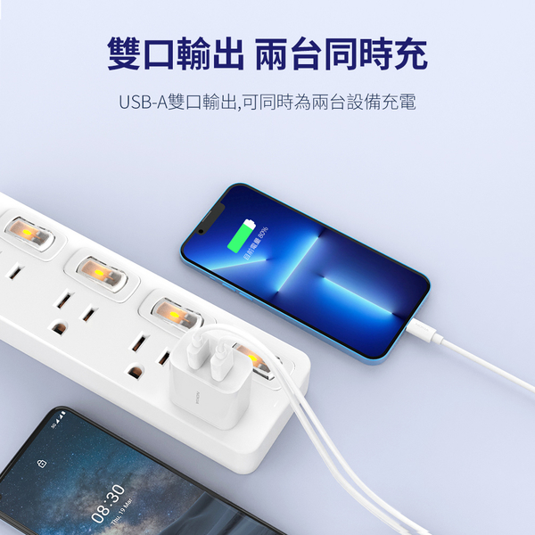 NOKIA 17W USB A雙孔充電器 E6310 product thumbnail 3