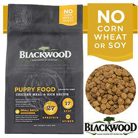 【培菓幸福寵物專營店】BLACKWOOD 柏萊富《雞肉 & 米》特調幼犬成長配方 5LB/2.2kg(超取限2包)