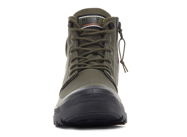 Palladium PAMPA RCYCL LITE+WP+ ZI 再生科技 拉鍊 防水休閒靴 穿搭 男女碼 軍綠 74066309 product thumbnail 2