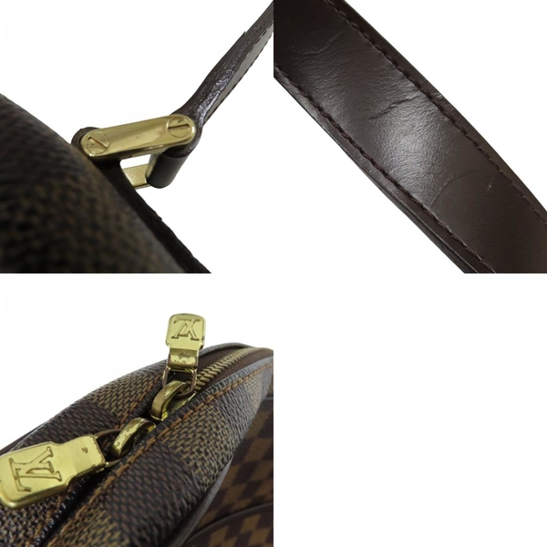 【二手名牌BRAND OFF】LOUIS VUITTON 路易威登 棕色 PVC塗層帆布 Ipanema GM 棋盤格 斜背包 product thumbnail 10