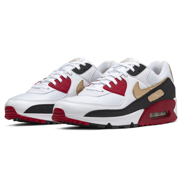 Nike Air Max 90 CNY 男鞋 慢跑 休閒 新年 氣墊 白 紅 金【運動世界】CU3005-171 product thumbnail 2