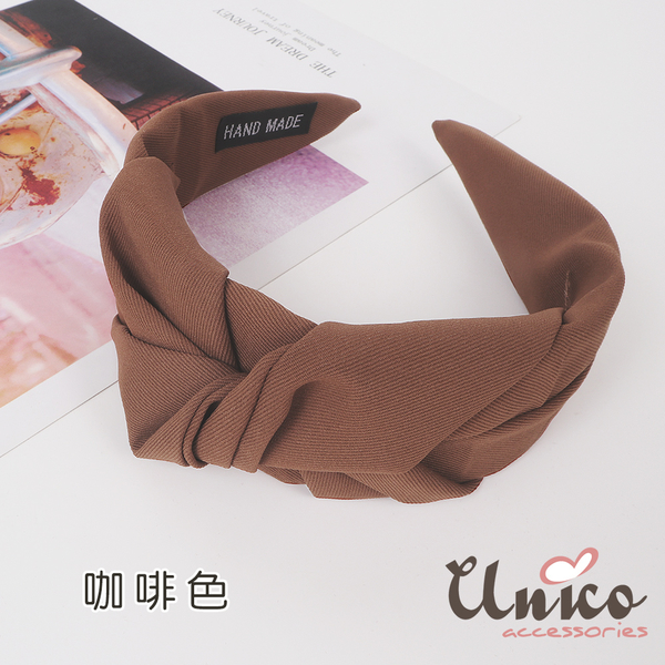 UNICO 韓國帶法式復古風扭結寬髮箍 product thumbnail 3