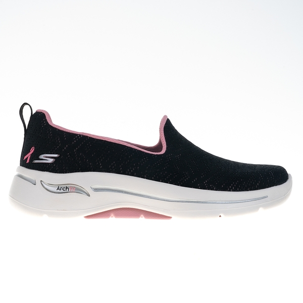 Skechers 休閒鞋 Go Walk Arch Fit 寬楦 女 黑粉 896263WBKPK 泡棉鞋墊 健走鞋