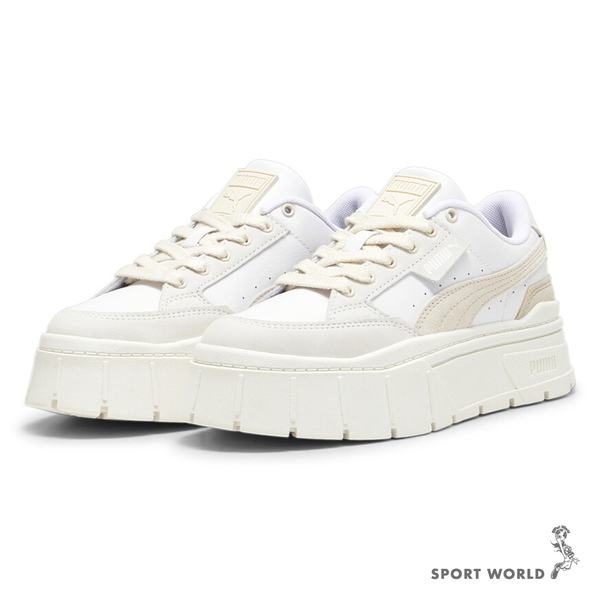 Puma 女鞋 休閒鞋 厚底 吳卓源 Mayze Stack Luxe 白【運動世界】38985310 product thumbnail 4