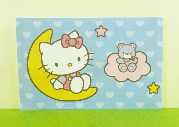 【震撼精品百貨】Hello Kitty 凱蒂貓~卡片-月亮藍