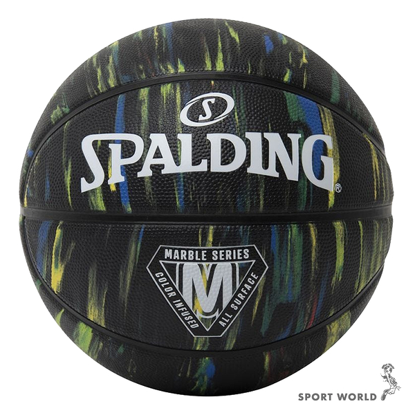 Spalding 斯伯丁 籃球 大理石 7號球 黑彩【運動世界】SPA84398